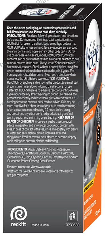 Veet Hair Removal Cream for Men Normal Skin 50gm