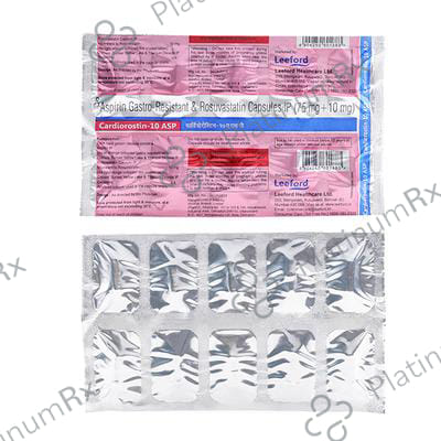 Cardiorostin ASP 10/75mg Capsule 10s