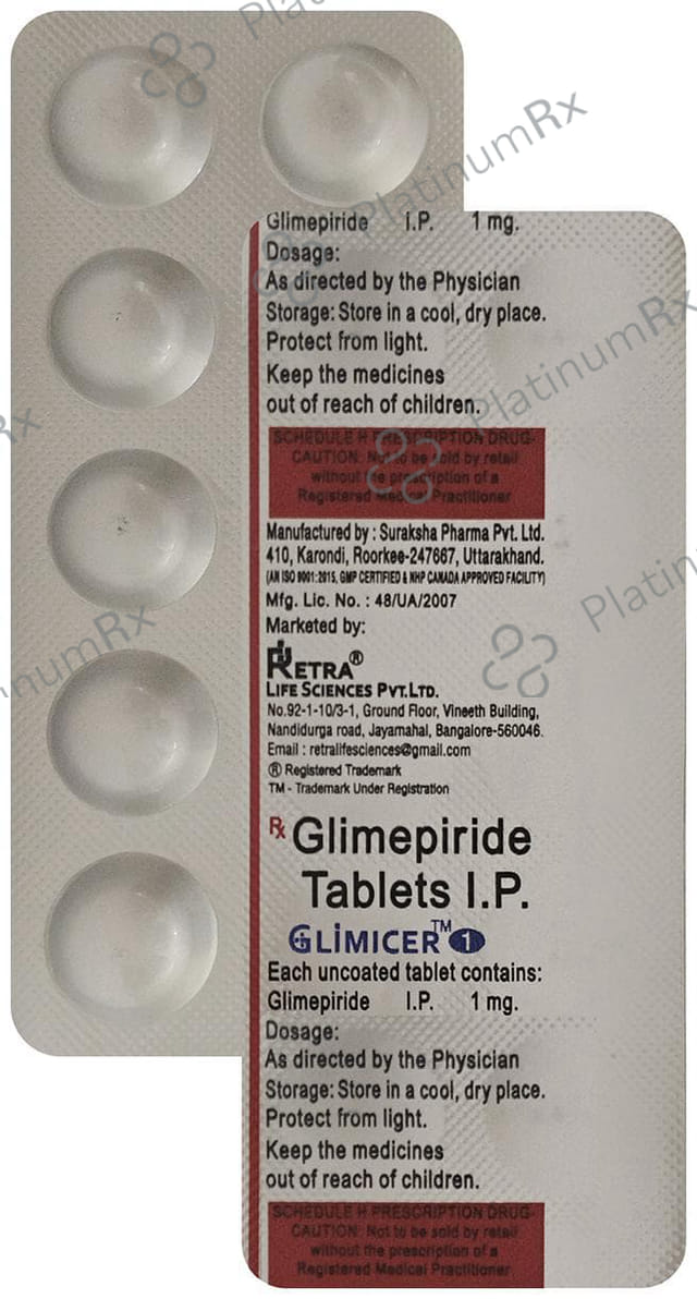 Glimicer 1mg Tablet 10s