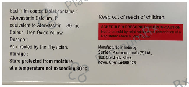 Fpstatin 80 Tablet 10 tablets