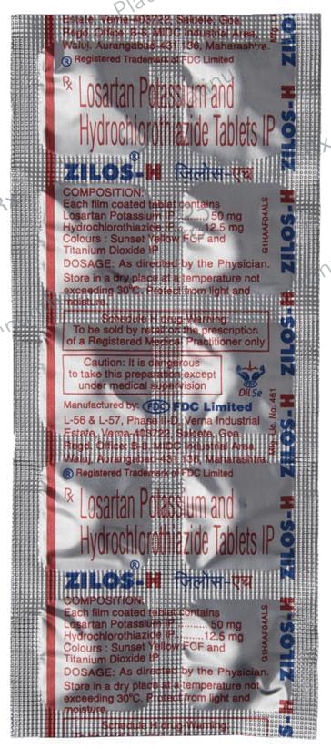 Zilos H 12.5/50mg Tablet 10s