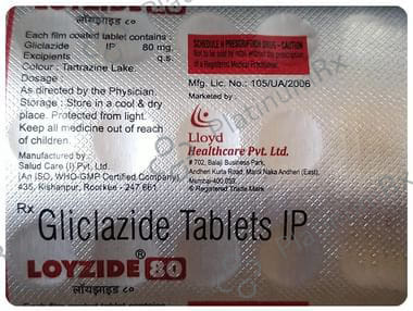 Loyzide 80mg Tablet 15s