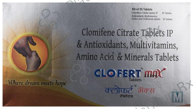 Clofert Max 25mg Tablet 55s