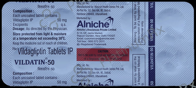 Vildatin 50mg Tablet