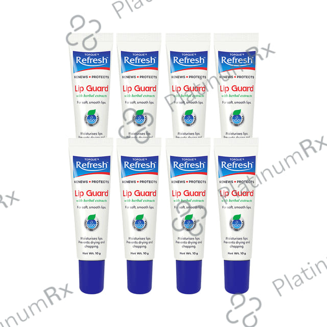 Refresh Lip Guard with Herbal Extracts (10gm Each) 8 Tubes