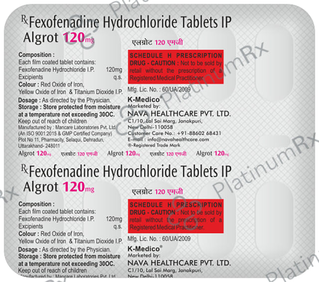 Algrot 120mg Tablet 10s