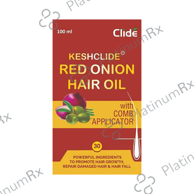 Keshclide Red Onion Hair Oil With Comb Applicator