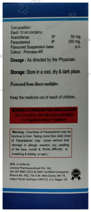 Advinac P 250/50mg Oral Suspension 60ml