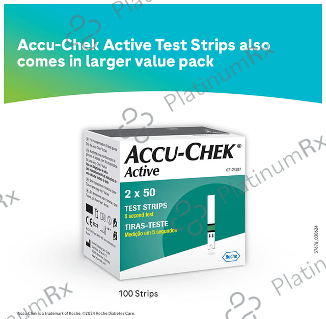 Accu Chek Active Test Strip (Only Strips) 50s