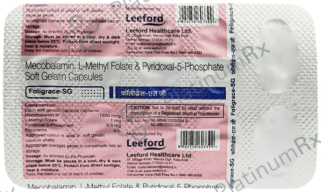 Foligrace SG 1mg/1500mcg/0.5mg Capsule 10s