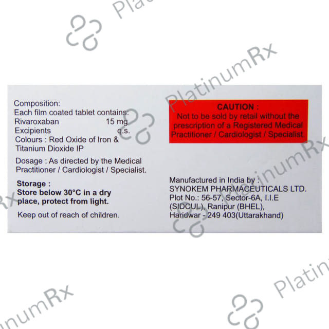 Rivalto 15mg Tablet