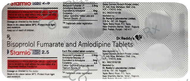 Stamlo Bis 5/2.5mg Tablet 10s