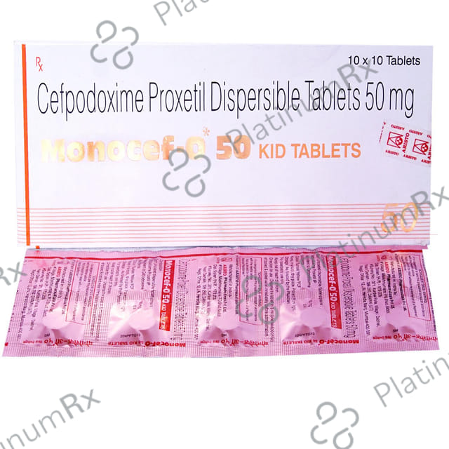 Monocef O Kid 50mg Tablet 10s
