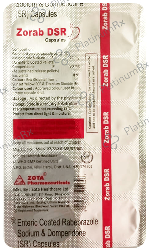 Zorab DSR 30 mg/20 mg Capsule 10s