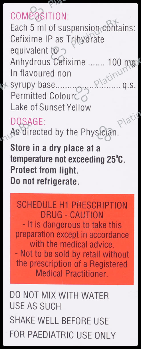 Zifi 100mg Readymix Oral Suspension 30ml