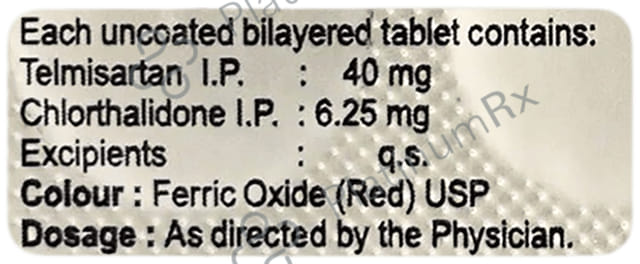 Telmurix 40/6.25mg Tablet 10s