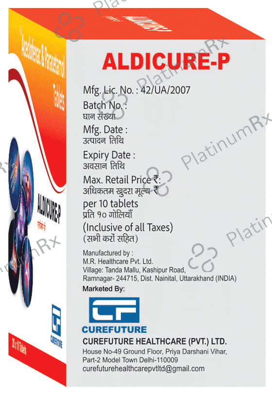 Aldicure P 100/325mg Tablet 10s