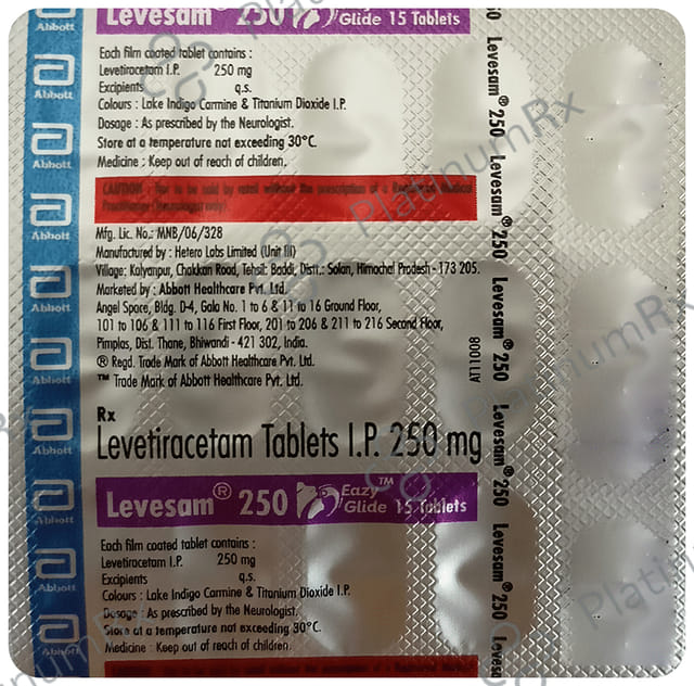 Levesam Eazy Glide 250mg Tablet 15s