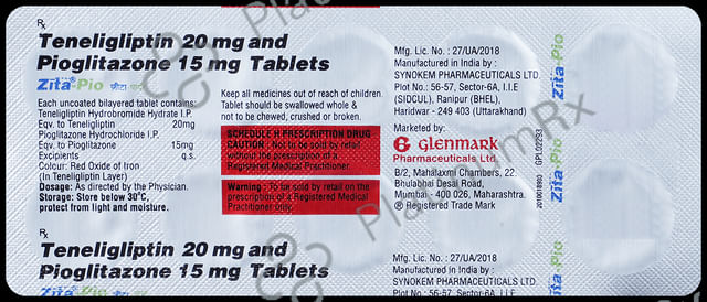 Zita Pio 15/20mg Tablet 10s
