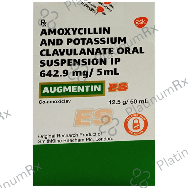 Augmentin ES 600/42.9mg Oral Suspension 50ml