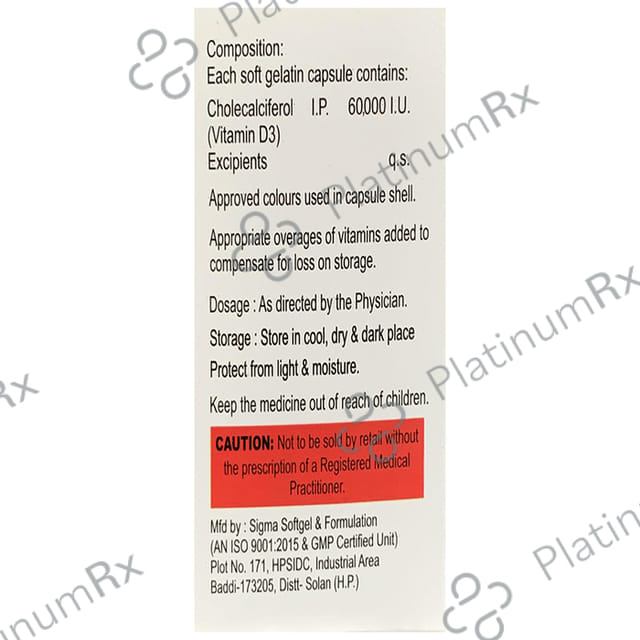 Alshine D3 Softgel Capsule