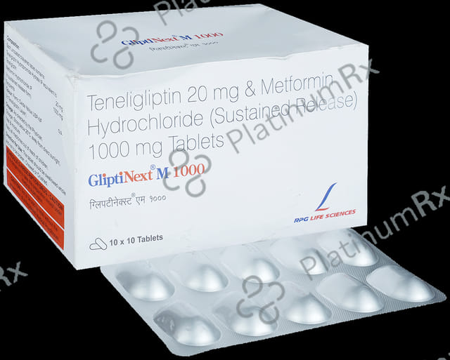 Glipti Next M 1000/20mg Tablet SR 10s
