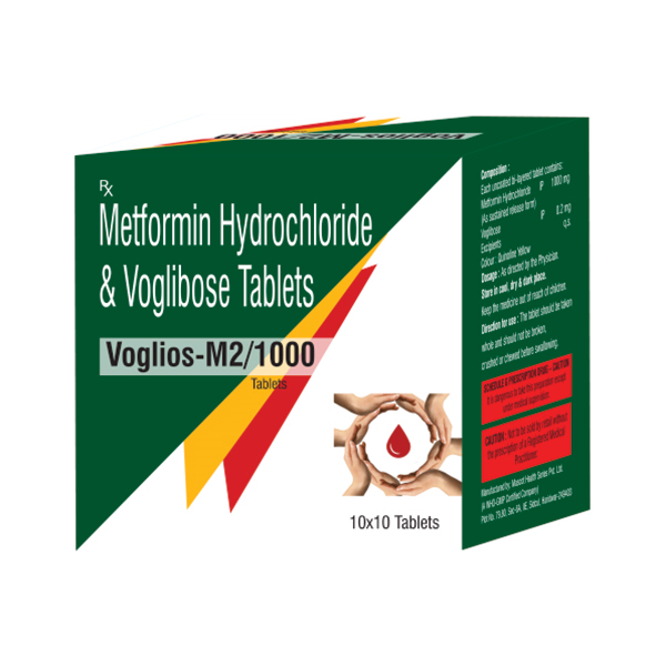 Voglios M 1000/0.2mg Tablet 10s
