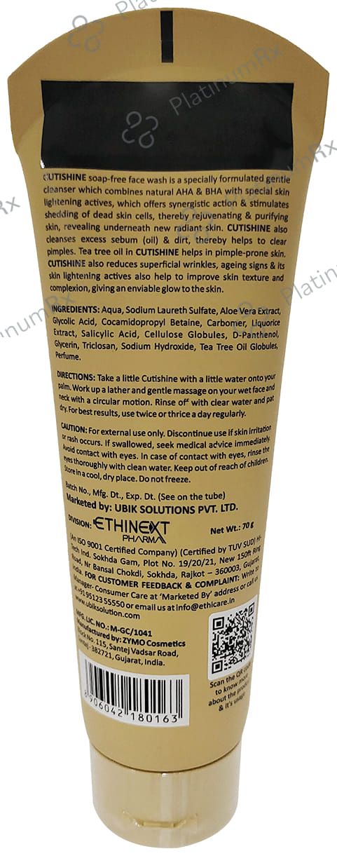Cutishine Face Wash 70gm