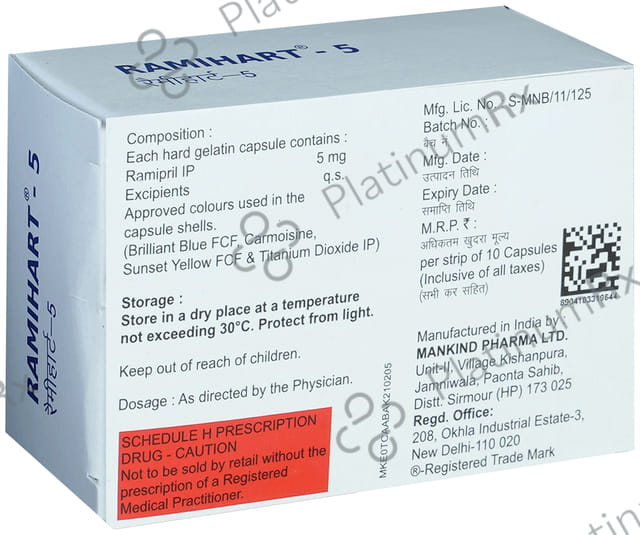 Ramihart 5mg Capsule 10s