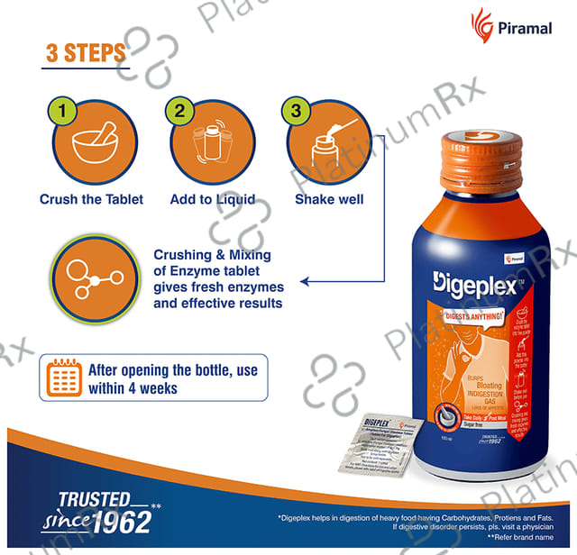 Digeplex 62.5/20mg Syrup 100ml