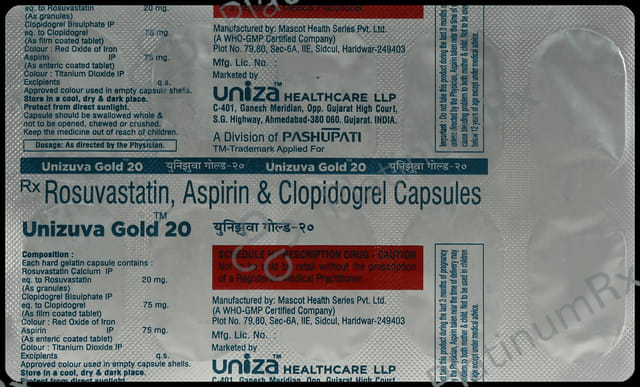 Unizuva Gold 75mg/20mg/75mg Capsule