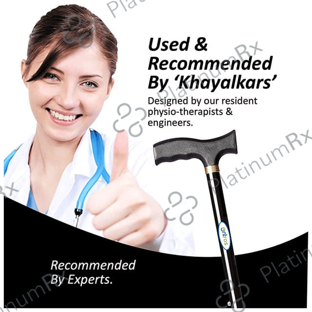 Entros KL 920 L Height Adjustable Walking Stick Black