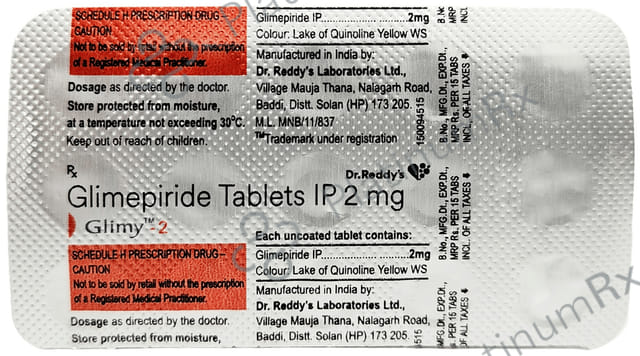 Glimy 2mg Tablet 15s