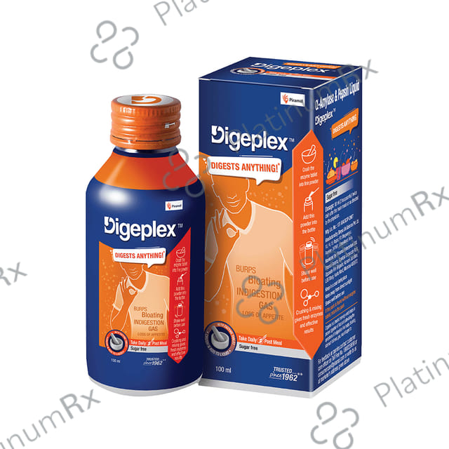 Digeplex 62.5/20mg Syrup 100ml