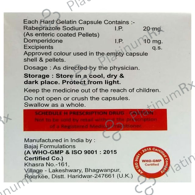 Penrab D 10/20mg Capsule 10s