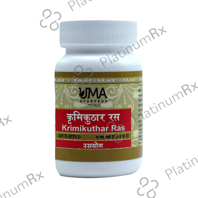Uma Ayurveda Krimikuthar Ras Tablet 80 tablets