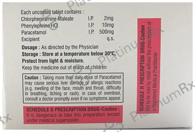 Allerfree 2/325/10mg Tablet 10s