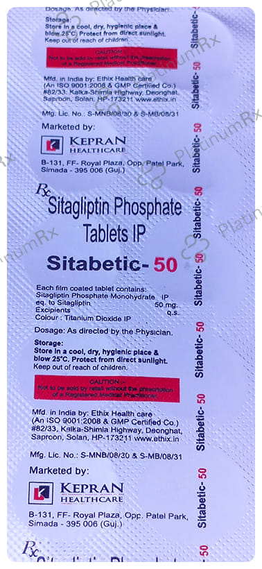 Sitabetic 50 Tablet
