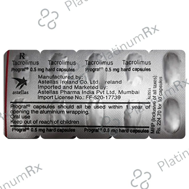 Prograf 0.5mg Capsule 10s