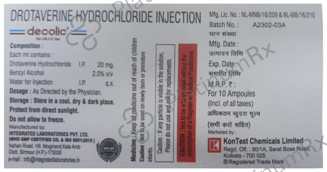 Decolic 40mg/2ml Injection