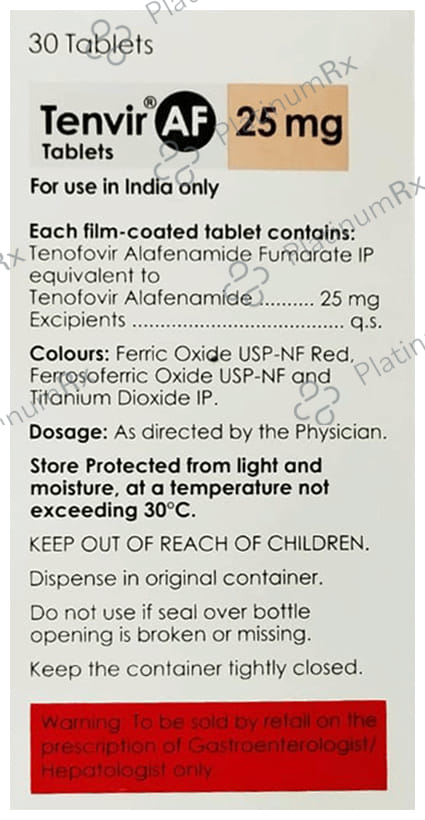Tenvir AF 25mg Tablet 30s