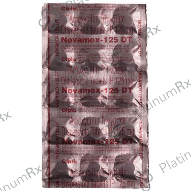 Novamox DT 125mg Tablet 15s