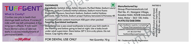 Tuffdent Children's Toothpaste (70gm Each) 2 Tube
