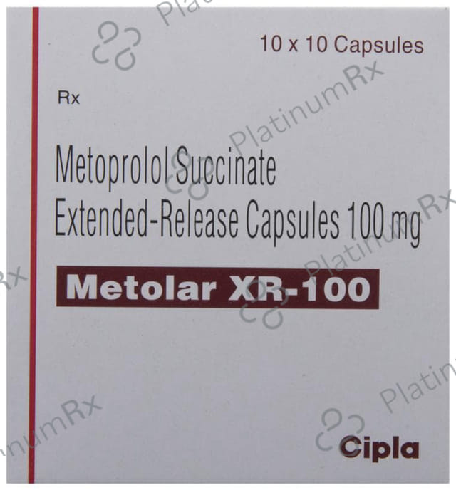 Metolar Xr 100mg Capsule ER 10s