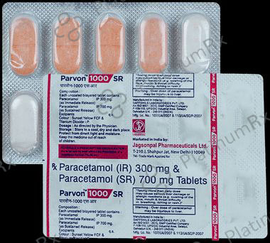 Parvon 1000/300mg SR Tablet 10s