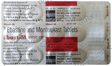 Ebast M 10/10mg Tablet 15s