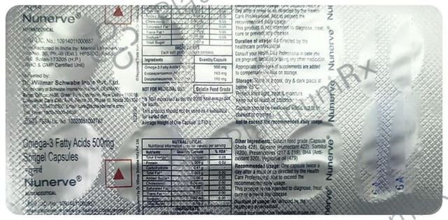 Dr Willmar Schwabe Germany Nunerve Softgel Capsule