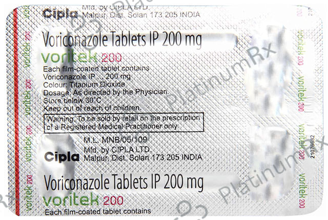 Voritek 200mg Tablet 4s