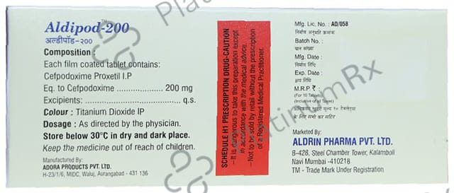 Aldipod 200mg Tablet 10s