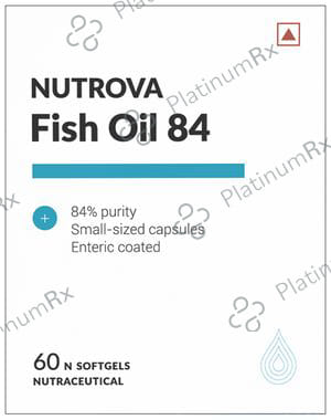 Nutrova Fish Oil 84 - Softgel Capsule for Heart, Brain and Eye Health